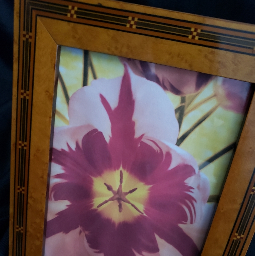 Wood Inlay picture frame